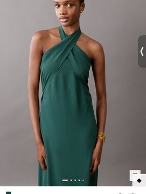 NWT MANGO Halter Cross-Front Dress